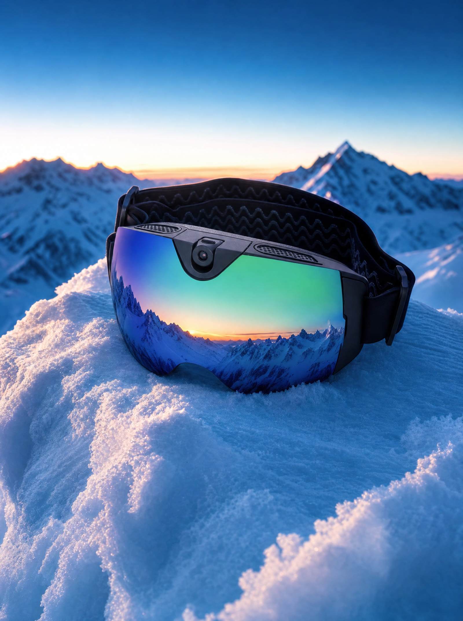 OptiX One sulla neve all'alba